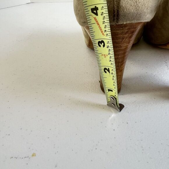 Paul Green Women's Heeled Booties Boots Size US 6 Suede Leather Beige Tan - Picture 9 of 14